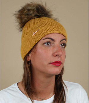 Pompon En Fourrure Longue – Bonnet Hiver Noir/beige/marron, 15 Cm, Fait Main En Allemagne