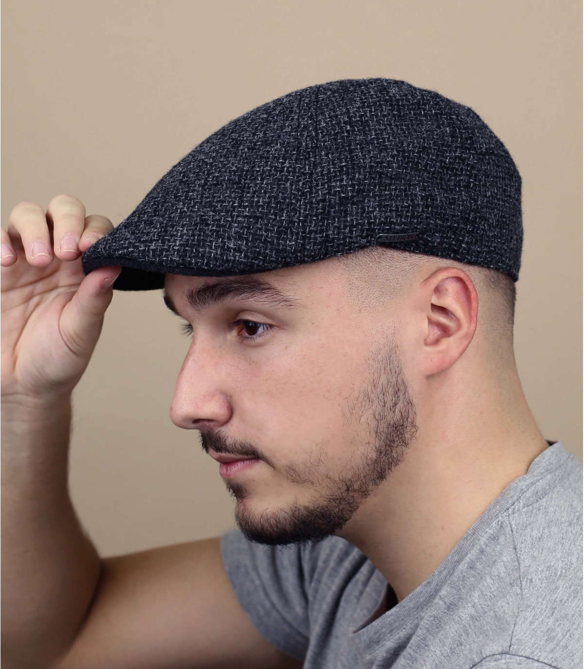 Béret Homme Stetson En Laine Grise – Vintage Taille M (occasion)