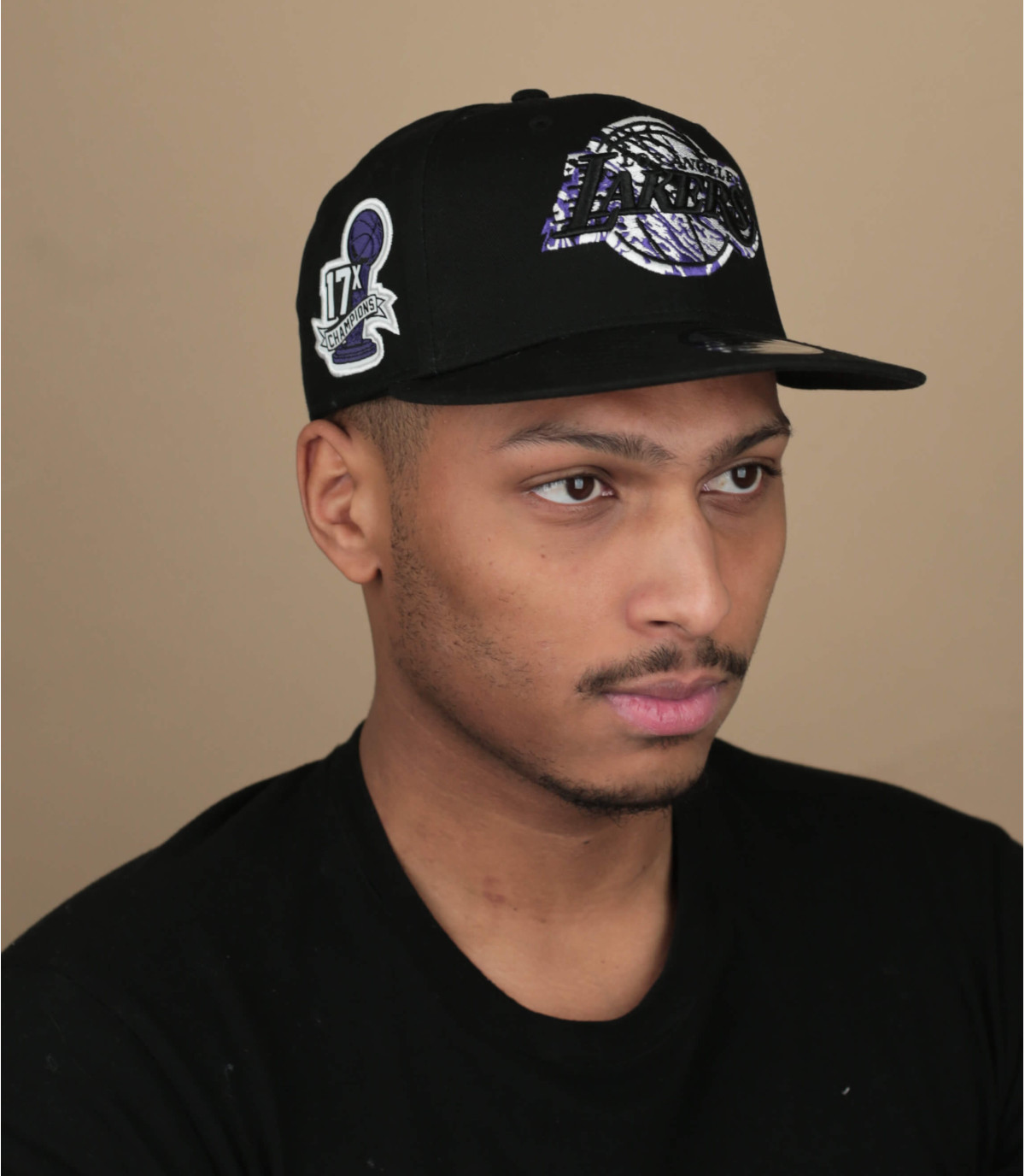 casquette lakers noir