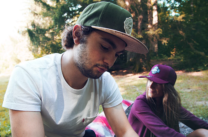 snapback chamallow vert liège