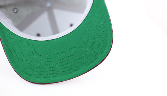 Snapback visière verte