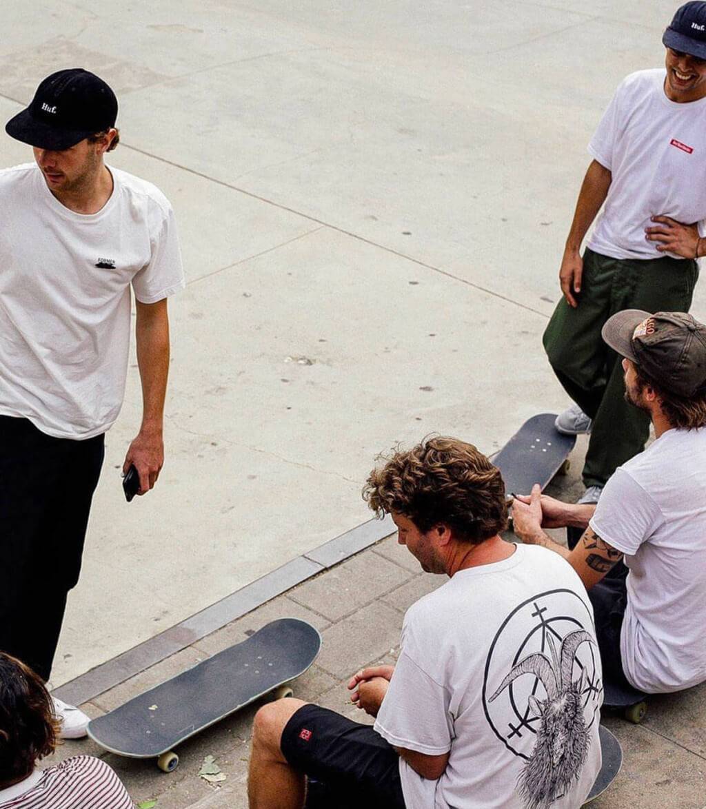 Panorama des caps skate.